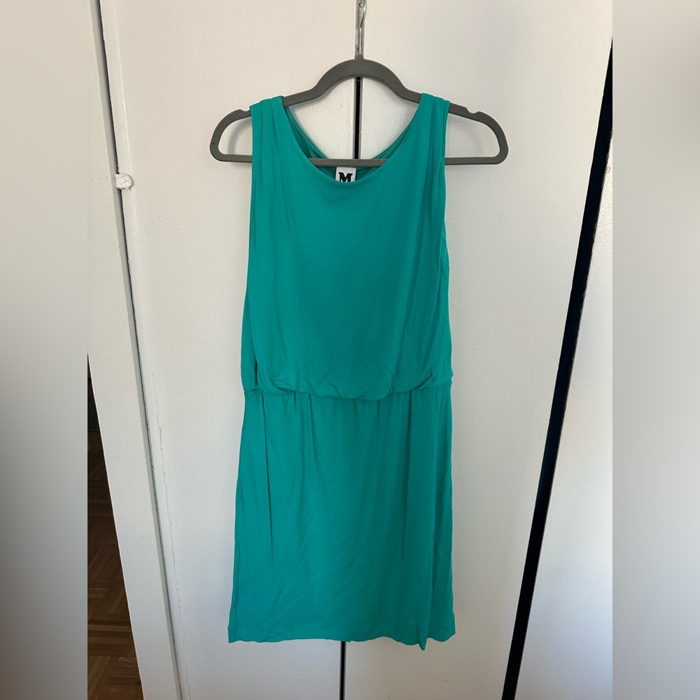 Missoni Teal Sleeveless knee length Grecian Dress size M